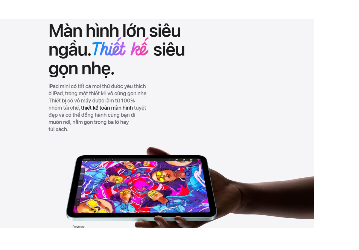 Máy tính bảng Apple iPad mini 7 5G MXPT3ZA/A (8GB/ 256GB/ Space Gray)