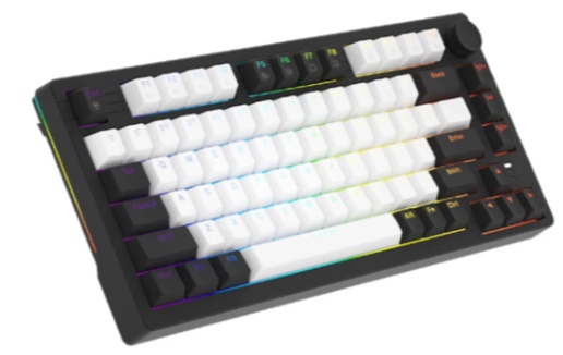 Bàn phím cơ Dareu EK75 White Black DareU Dream switch (keycap PBT)