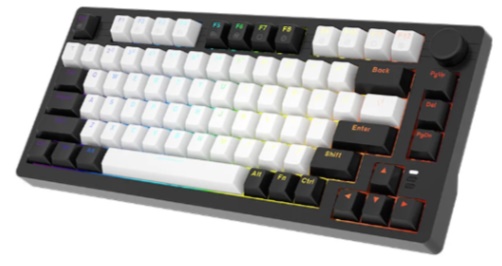 Bàn phím cơ Dareu EK75 White Black DareU Dream switch (keycap PBT)