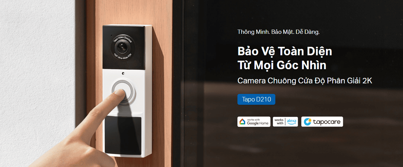 Camera Chuông Cửa TP-Link Tapo D210 – Giải pháp an ninh không dây hiện đại 