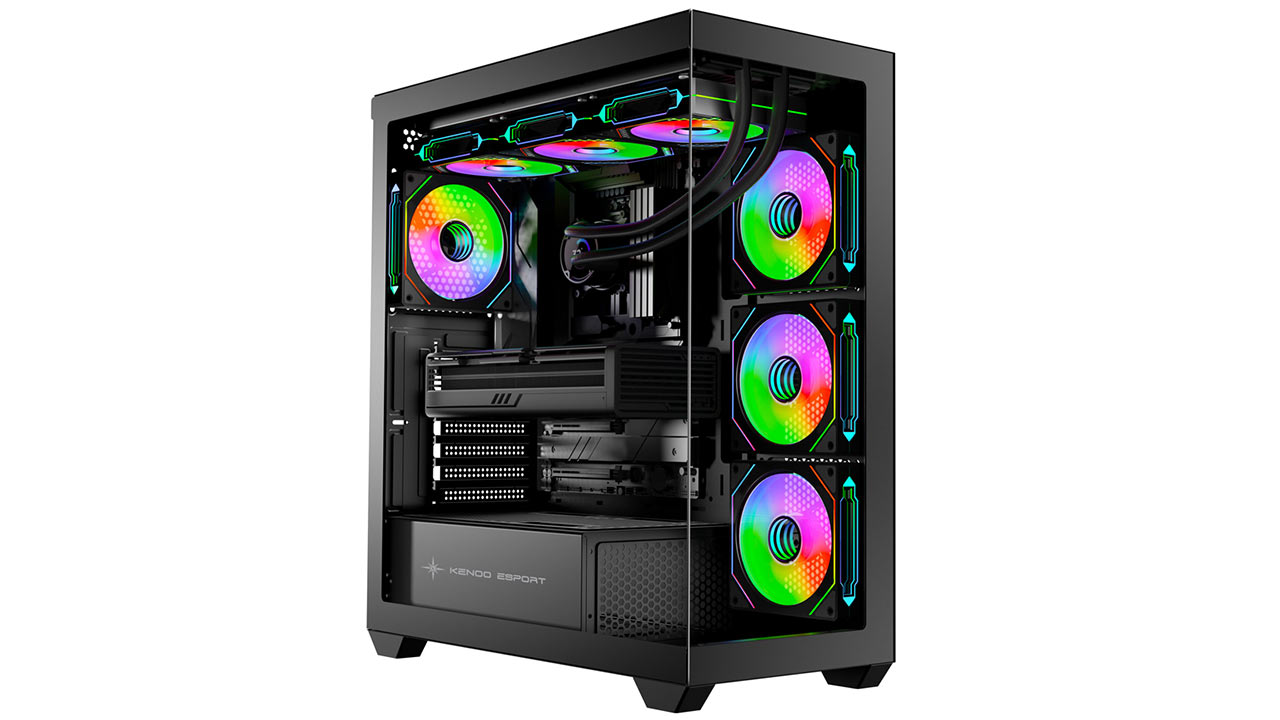 Vỏ máy tính KENOO ESPORT FK820 - Màu Đen (Mid Tower/ E-ATX/ Đen)