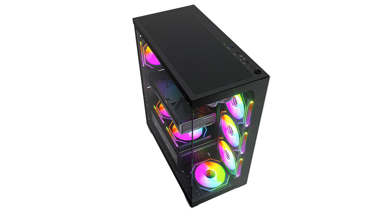 Vỏ máy tính KENOO ESPORT FK820 - Màu Đen (Mid Tower/ E-ATX/ Đen)