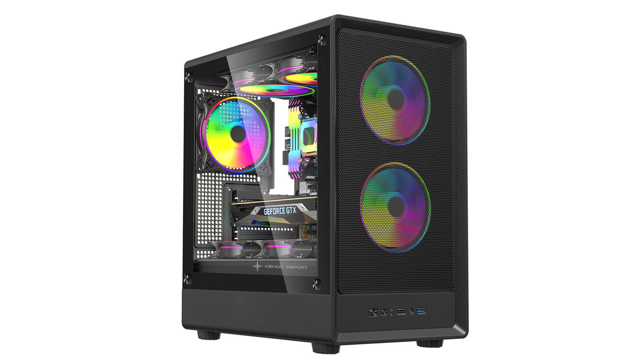 Vỏ máy tính KENOO ESPORT M362 Đen (Mini Tower/ M-ATX) 