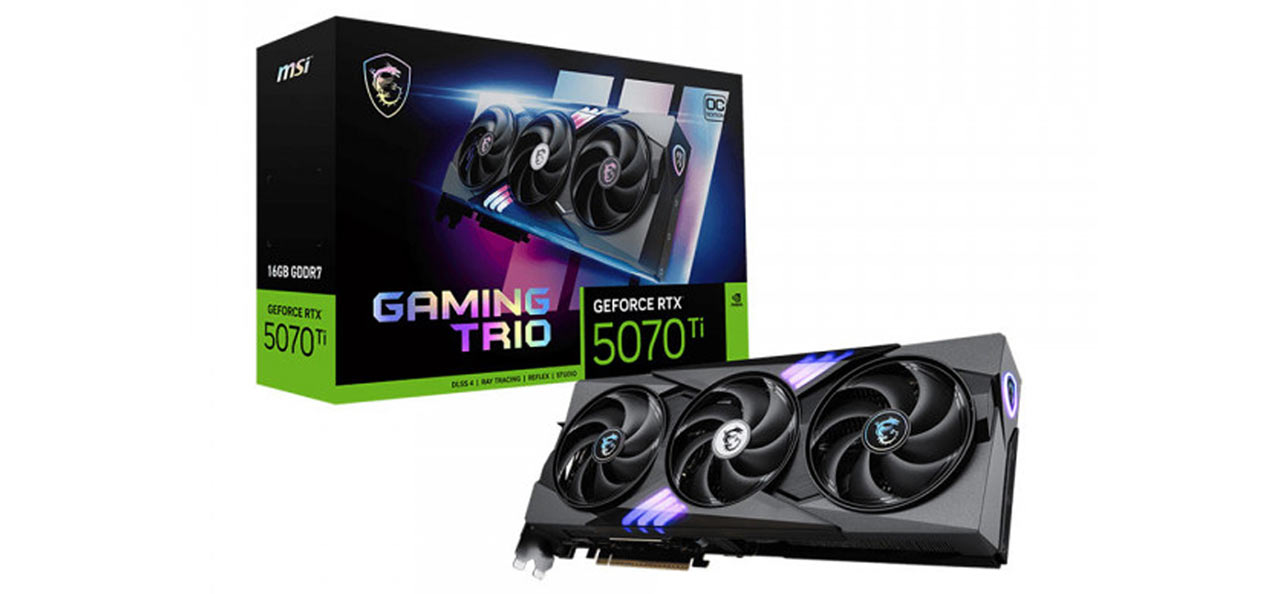 Card đồ họa MSI GeForce RTX 5070 Ti 16G GAMING TRIO OC (GDDR7/ 256 bit) (ID: 59599)