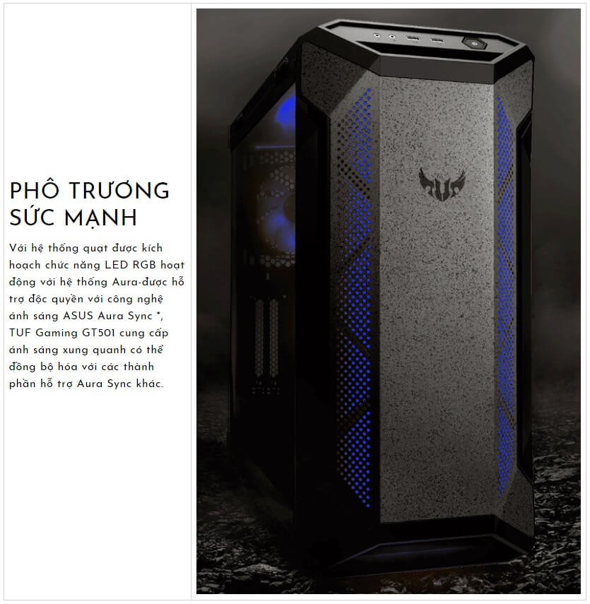 Vỏ máy tính Asus TUF Gaming GT501VC Mid Tower