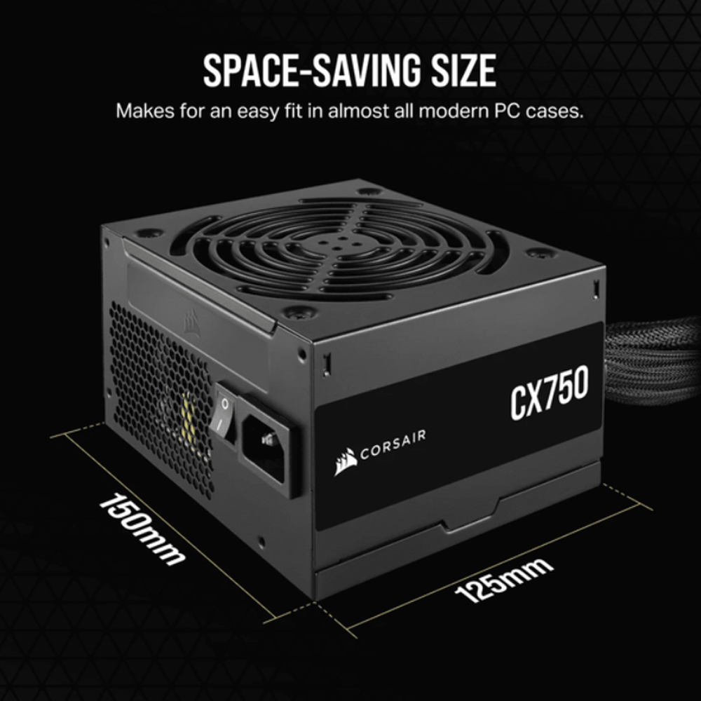 Nguồn máy tính Corsair CX750 - 80 Plus Bronze