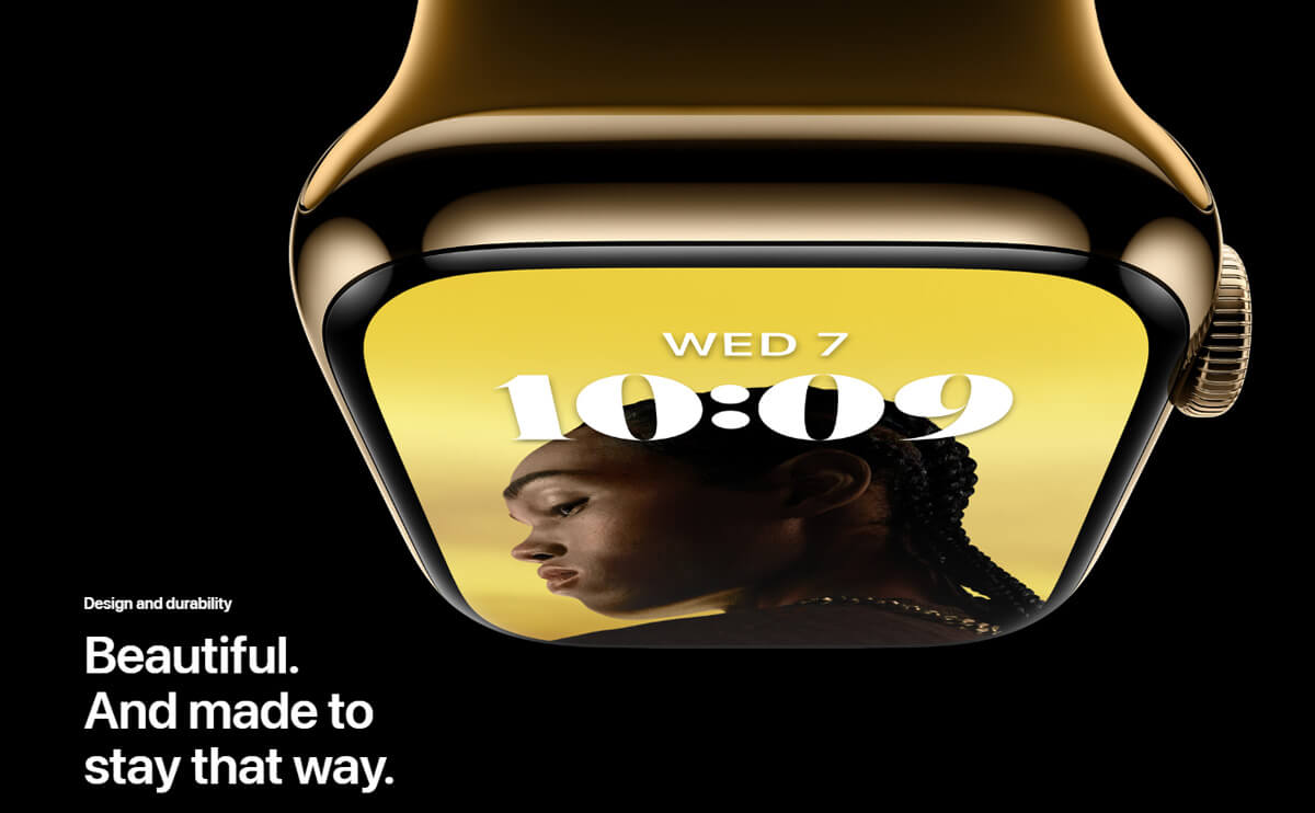 Apple Watch Series 8 41mm LTE Viền Thép Dây Thép - Gold MNJF3VN/A
