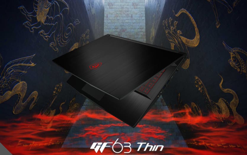 Laptop MSI Gaming GF63 Thin 10SC 804VN (I5-10500H/ 8GB/ 512GB SSD/ 15.6FHD, 60Hz/ GTX1650 MAX Q 4GB)