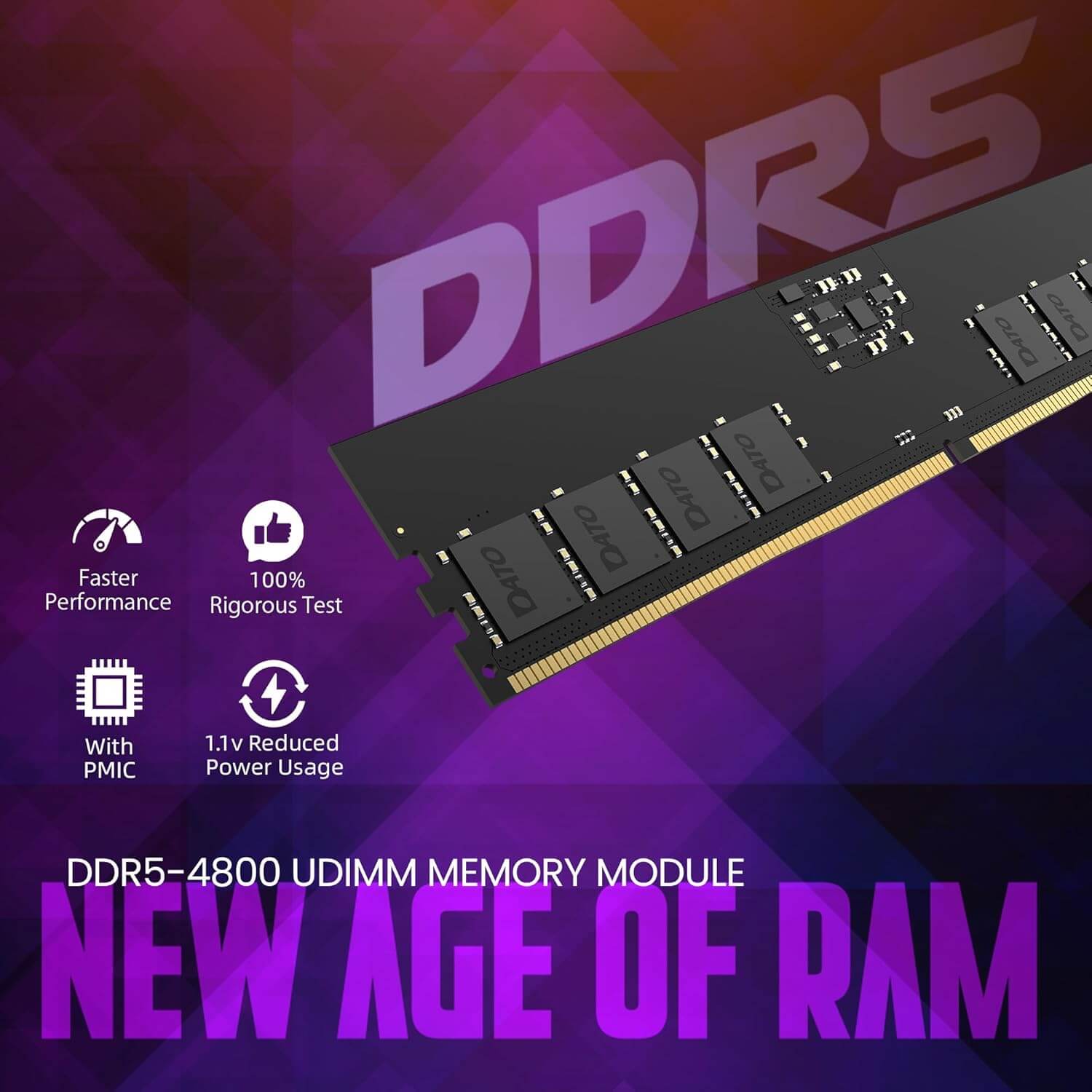 RAM Desktop Dato 8GB DDR5 4800 MHz