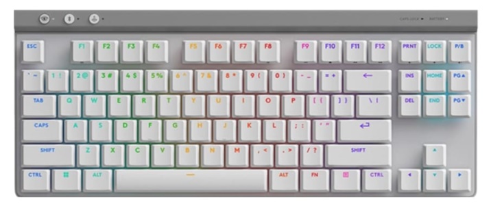 B&agrave;n ph&iacute;m cơ Logitech G515 LightSpeed TKL Wireless Tactile switch - M&agrave;u trắng