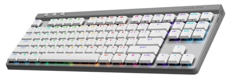B&agrave;n ph&iacute;m cơ Logitech G515 LightSpeed TKL Wireless Tactile switch - M&agrave;u trắng