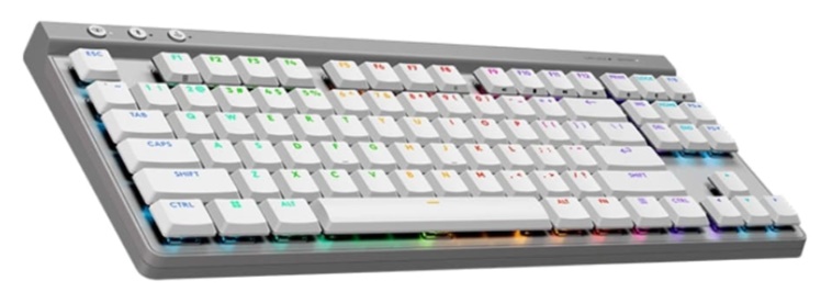 B&agrave;n ph&iacute;m cơ Logitech G515 LightSpeed TKL Wireless Tactile switch - M&agrave;u trắng