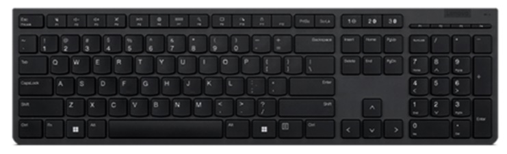 Bàn phím không dây Lenovo Professional US English 4X30H56841 (Bluetooth/Wireless/ Đen)