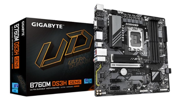 Mainboard Gigabyte B760M DS3H GEN5 (Intel B760/ Socket 1700/ M-ATX/ 4 khe ram/ DDR5/ 2.5 Gigabit LAN) 