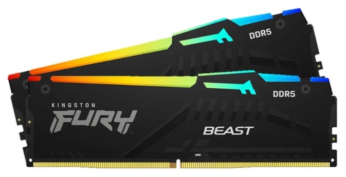 Ram desktop Kingston Fury Beast Black RGB EXPO 32GB (2x16GB) DDR5 6000Mhz (KF560C36BBE2AK2-32WP) 