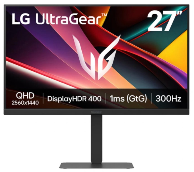 Màn hình gaming LG UltraGear 27G640A-B (27Inch/ QHD (2560x1440)/ 1ms/ 300Hz/ 300cd/m2/ IPS/ Loa)