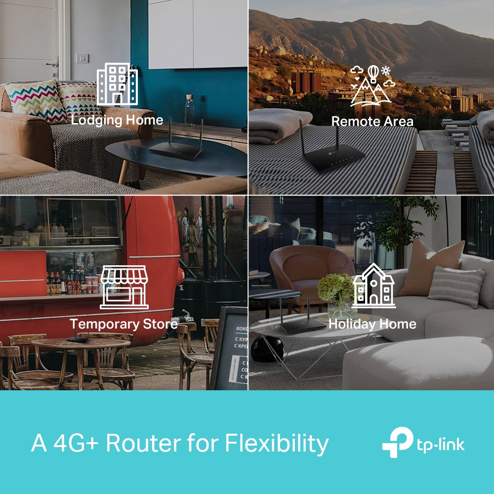 Bộ ph&aacute;t wifi 4G TP-Link Archer MR600 (Chuẩn AC/ AC1200Mbps/ 2 Ăng-ten ngo&agrave;i/ Khe Sim 4G)