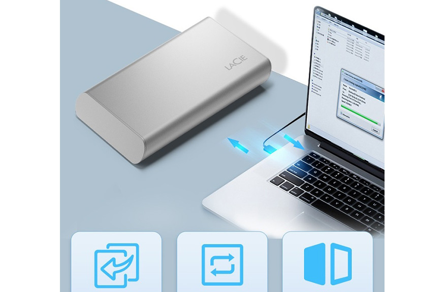 Ổ cứng di động SSD Lacie Portable SSD 1TB USB-A & USB-C