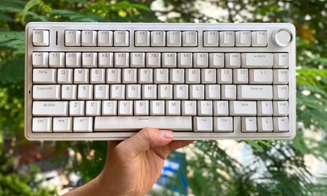 Bàn phím cơ Aula F75 Trắng Red Switch