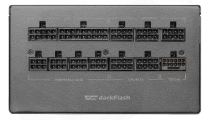 Nguồn máy tính DarkFlash PMT 850-850W GOLD ATX 3.1, PCIe 5.1 (80 Plus Gold/ Full-Modular) 