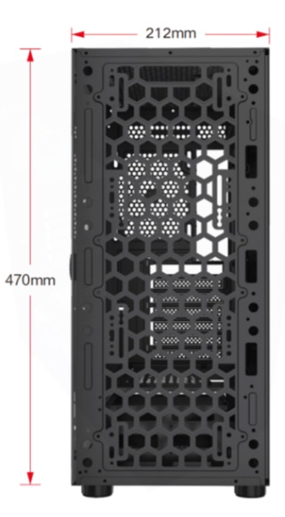 Vỏ máy tính KENOO ESPORT EM700- 3F - Mầu Đen 