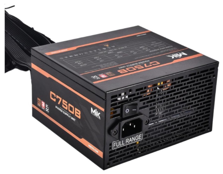 Nguồn máy tính MIK C750B 750W PLUS BRONZE