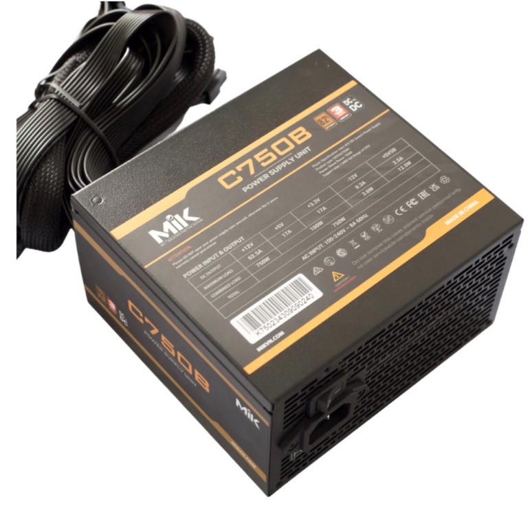 Nguồn máy tính MIK C750B 750W PLUS BRONZE
