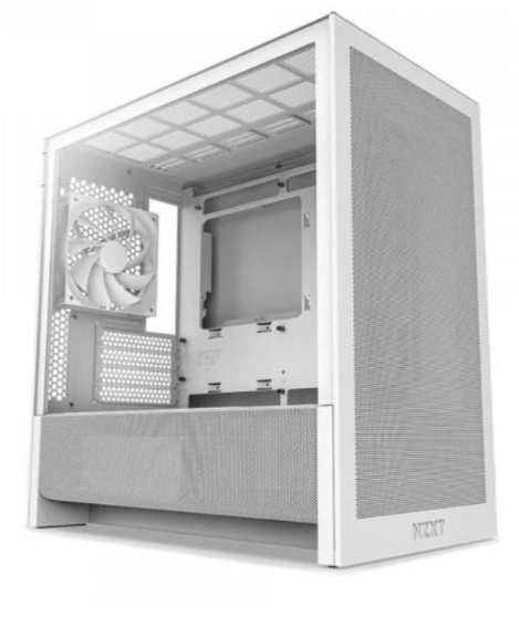 Vỏ máy tính NZXT H3 FLOW ALL White (M-ATX/ Trắng)