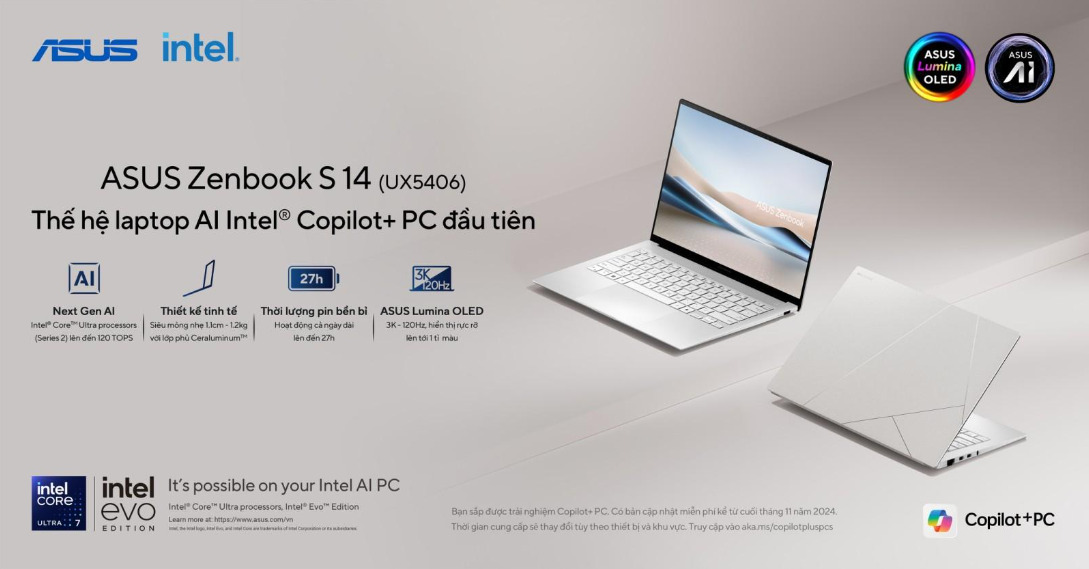 Laptop Asus Zenbook S14 OLED UX5406SA-PV140WS 