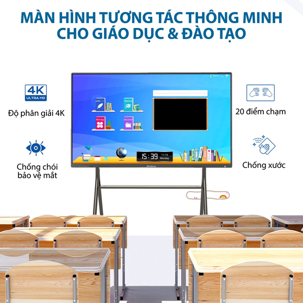 M&agrave;n h&igrave;nh tương t&aacute;c WINDORA 86TS4K (86 Inch)