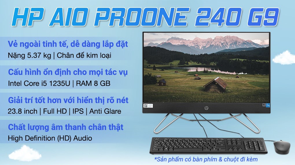 Máy tính All in one HP ProOne 240 G9 6M3V0PA