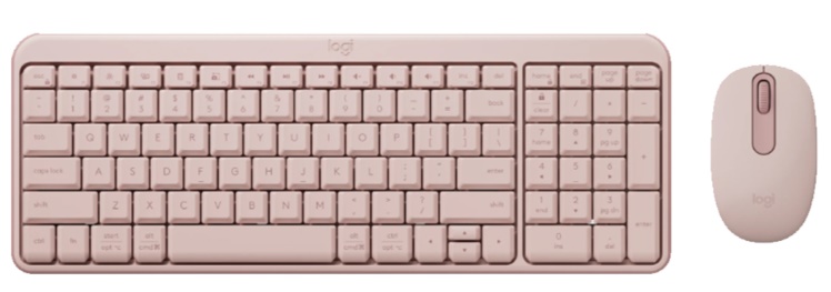 Bộ bàn phím chuột không dây Logitech MK250 (Bluetooth/ Hồng)