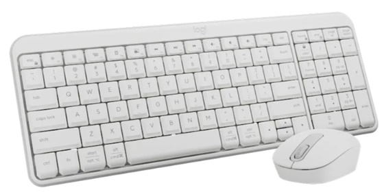 Bộ bàn phím chuột không dây Logitech MK250 (Bluetooth/ Trắng)
