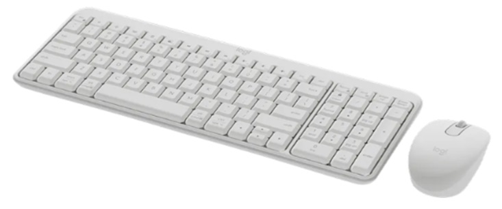 Bộ bàn phím chuột không dây Logitech MK250 (Bluetooth/ Trắng)