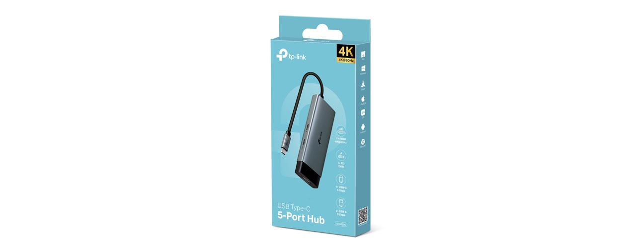 Bộ chuyển đổi TP-Link UH5020C USB Type-C to HDMI, USB3.0, USB-C,PD 100W (ID: 58617)