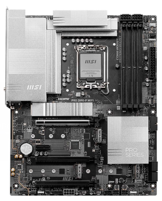 Mainboard MSI PRO Z890-P WIFI (Intel Z890/ Socket 1851/ ATX/ 4 khe ram/ DDR5/ 5Gbps LAN) 