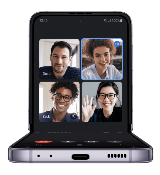 Đi&ecirc;̣n thoại Samsung Galaxy Z Flip4 256Gb - T&iacute;m Bora