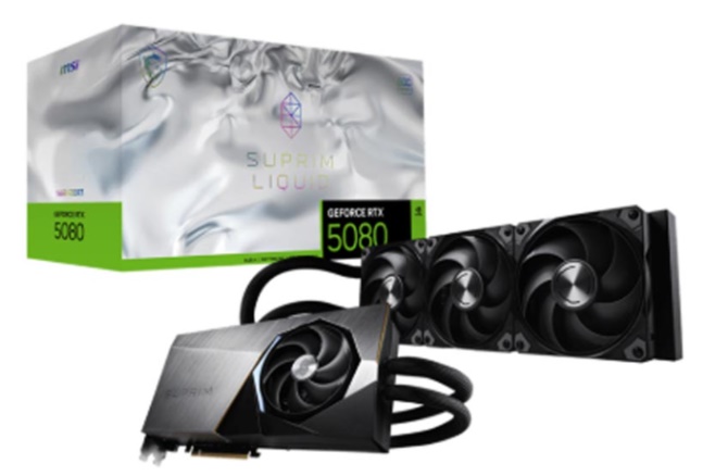 Card đồ họa MSI GeForce RTX 5080 16G SUPRIM LIQUID SOC