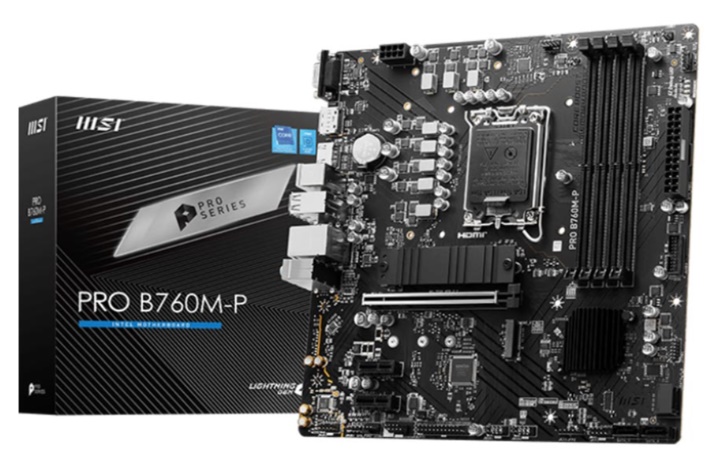 Mainboard MSI PRO B760M-P DDR5 (Intel B760/ Socket 1700/ M-ATX/ 4 khe ram)