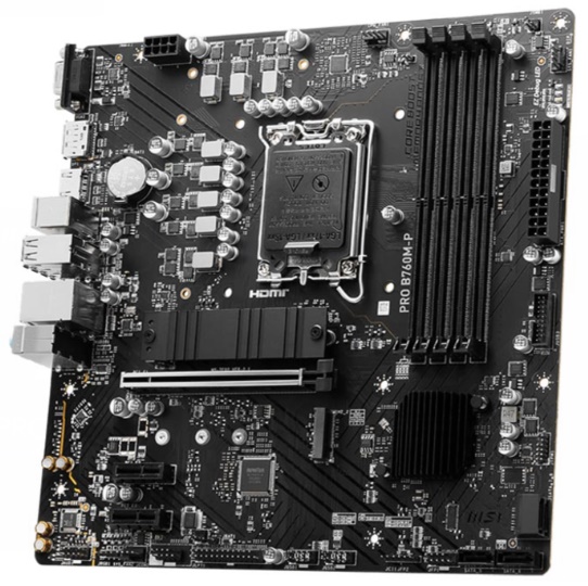 Mainboard MSI PRO B760M-P DDR5 (Intel B760/ Socket 1700/ M-ATX/ 4 khe ram)