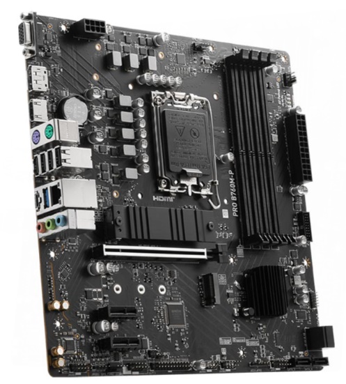 Mainboard MSI PRO B760M-P DDR5 (Intel B760/ Socket 1700/ M-ATX/ 4 khe ram)