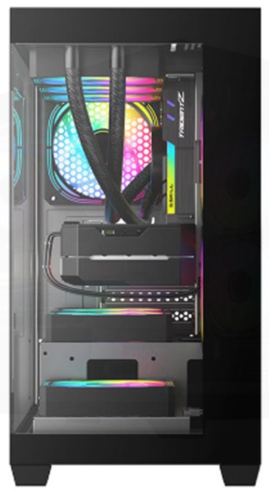 Vỏ m&aacute;y t&iacute;nh Aigo C218M (MATX - 3 Fan ARGB)