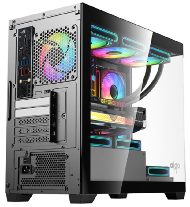 Vỏ m&aacute;y t&iacute;nh Aigo C218M (MATX - 3 Fan ARGB)