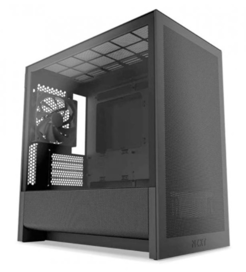 Vỏ máy tính NZXT H3 FLOW ALL BLACK (M-ATX/ Đen)