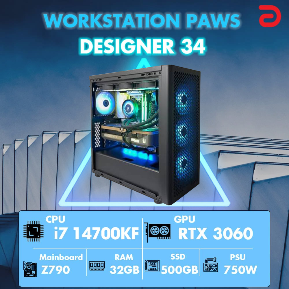 M&aacute;y Trạm Đồ Họa PAWS DESIGNER 34