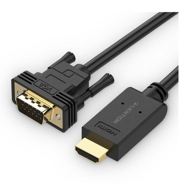 C&aacute;p chuyển Lention HV-1M HDMI sang VGA d&agrave;i 1m