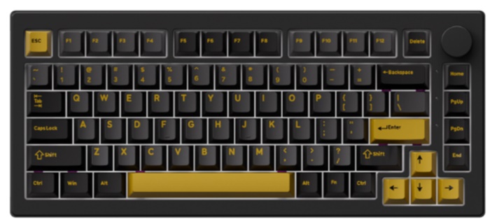 B&agrave;n ph&iacute;m cơ AKKO 5075 V3 Black&Gold 