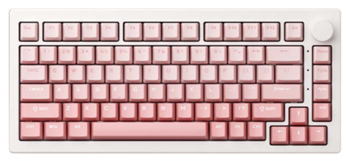 Bàn phím cơ AKKO 5075 V3 White&Pink Gradient