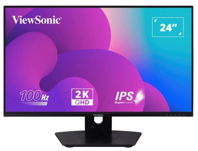 Màn hình đồ họa Viewsonic VX2480-2K-SHD-2 (23.8Inch/ 2K/ 4ms/ 100HZ/ 250cd/m2/ IPS) 