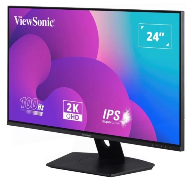 Màn hình đồ họa Viewsonic VX2480-2K-SHD-2 (23.8Inch/ 2K/ 4ms/ 100HZ/ 250cd/m2/ IPS) 
